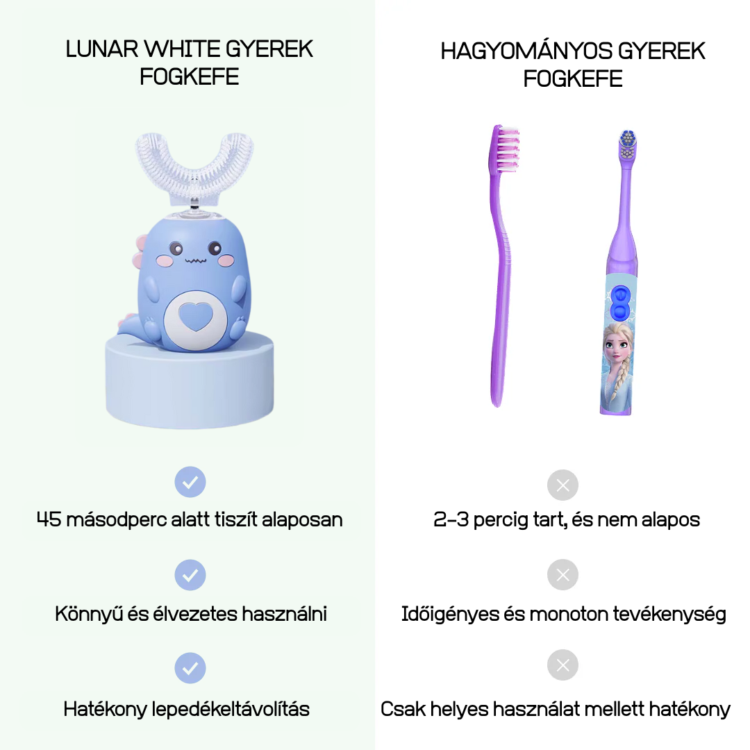 Lunar White Elektromos Fogkefe Gyerekeknek